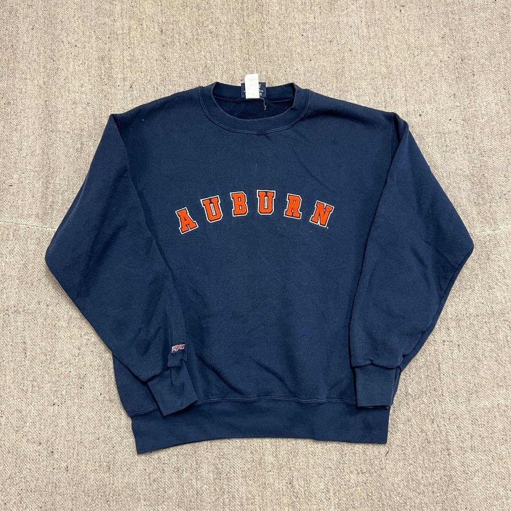 Vintage‎ University Of Auburn Sweatshirt Mens Medium Blue 1990s Jansport